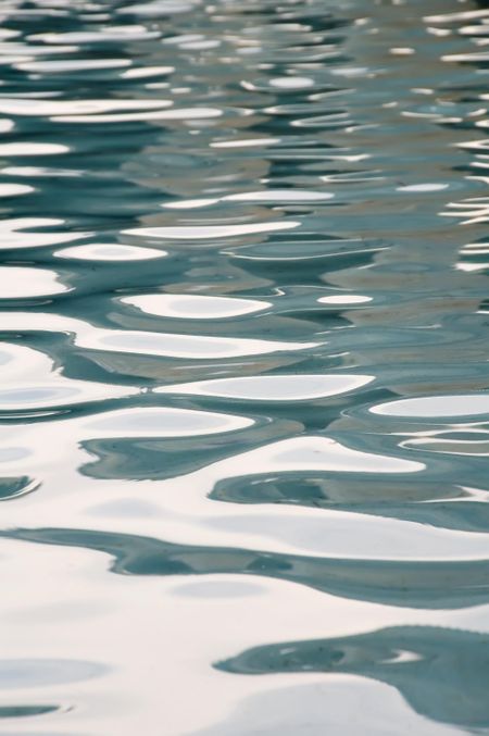 Rippled reflections in an outdoor pool