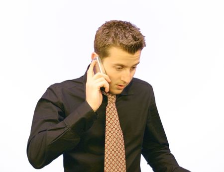 Business Man talking on the phone