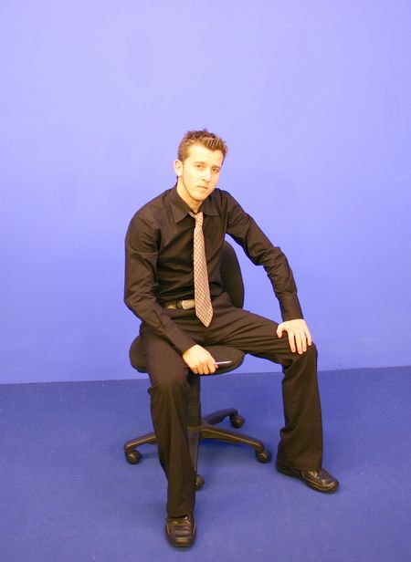 Business Man sitting on a chair