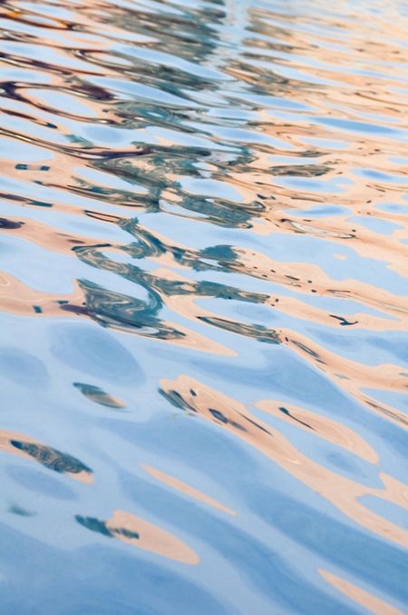 Rippled reflections in an outdoor pool