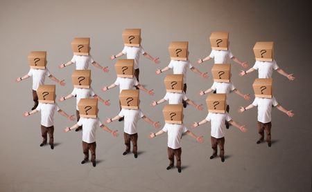 group-handsome-people-gesturing-sketched-question-170066036 Group of handsome people gesturing with sketched question marks on box