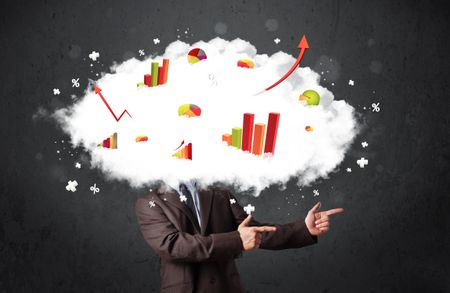 modern-business-man-graph-cloud-head-170881919 Modern business man with a graph cloud head concept