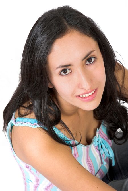 beautiful-teenager-portrait-white-1709307 beautiful teenager portrait over white