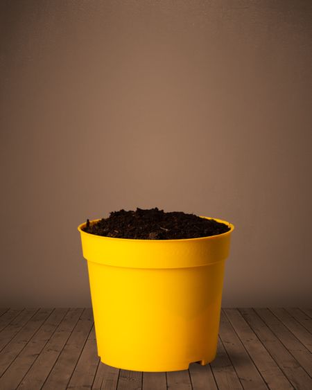 Flowerpot with empty space