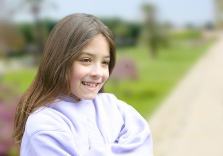 beautiful little girl smiling