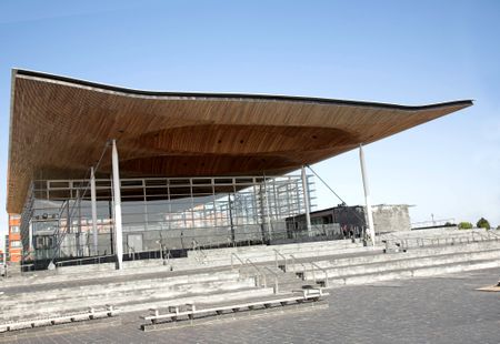 cardiff bay building - modern