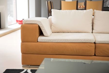 beautiful sofa in a modern living room