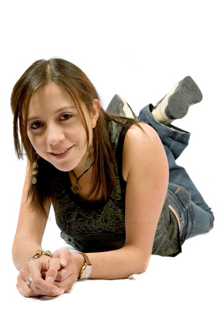 casual-female-portrait-white-1953152 Casual Female Portrait over white