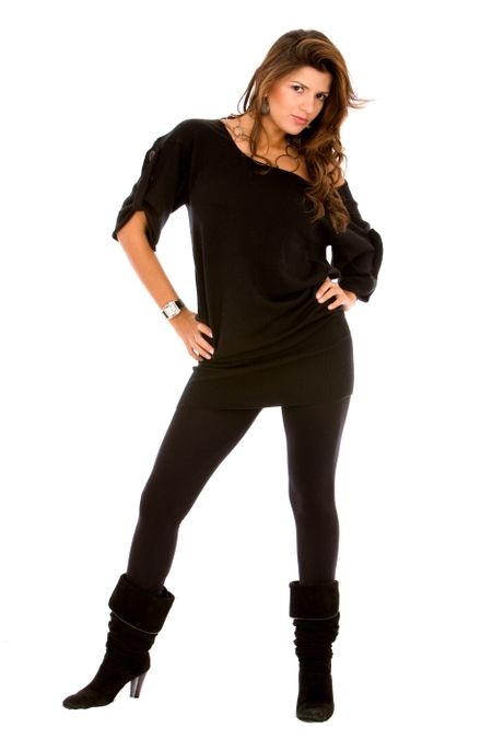 casual-fashion-woman-standing-isolated-white-20204947 casual or fashion woman standing - isolated over a white background