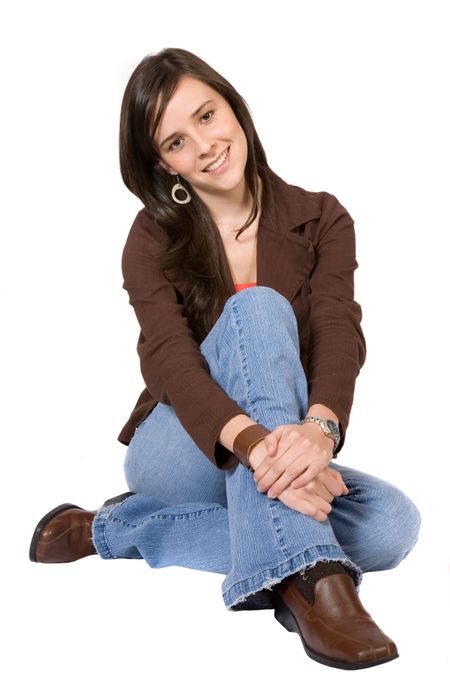 beautiful-girl-portrait-sitting-floor-white-2090236 beautiful girl portrait sitting on the floor over a white background