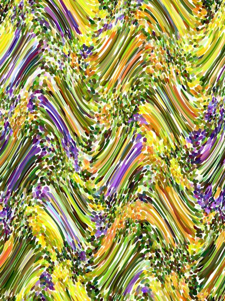 Kaleidoscopic abstract of flower bed in summer