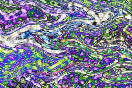 Psychedelic abstract of floral arrangement in spring garden