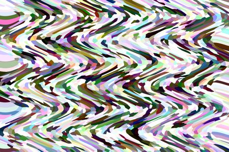 Kaleidoscopic abstract of snowy tree in winter