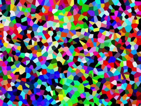 Crystallized kaleidoscopic abstract