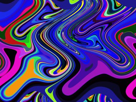 Abstract illustrated detail of a prolonged hallucination