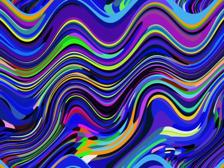 Abstract illustration of colors in fluid motion