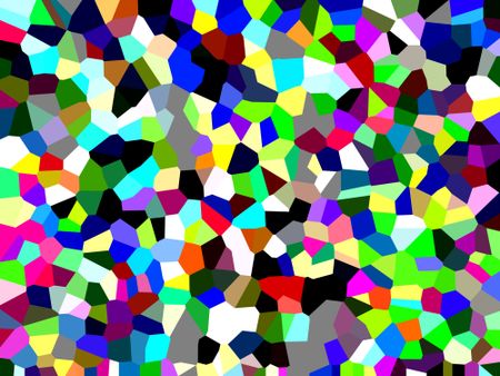 Crystallized multicolored abstract for decoration and background