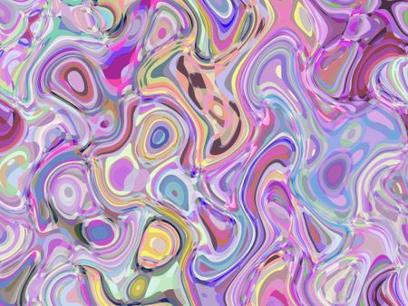 Whorled multicolored abstract of tropical color