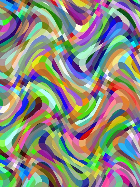 Snazzy multicolored abstract of overlapping streaks