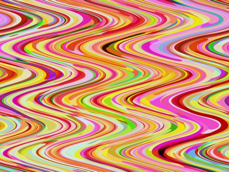 Abstract of sine waves with tropical colors