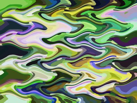 Rippled multicolored abstract illustration