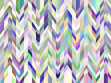 Kaleidoscopic abstract with multicolored zigzags and stripes