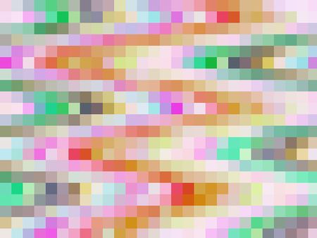 Abstract mosaic with mostly pastel squares
