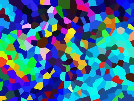Multicolored abstract crystallized background with stained-glass effect