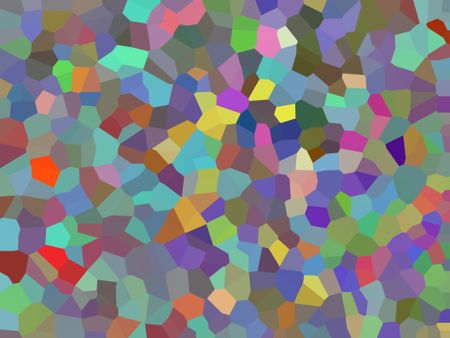 Varicolored crystallized background with stained-glass effect