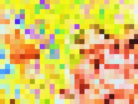 Bright summery abstract mosaic for decoration and background