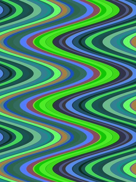 Sine wave abstract background with emphasis on light green