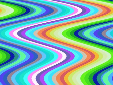 Bright multicolored abstract with summery S-curves