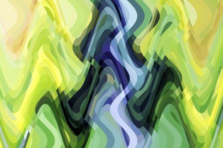 Abstract illustration with crisscrossing sine waves