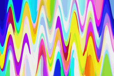 Bright multicolored abstract of sine waves