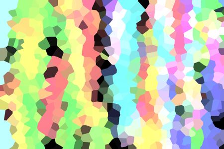 Bright crystallized abstract with polygons of various colors