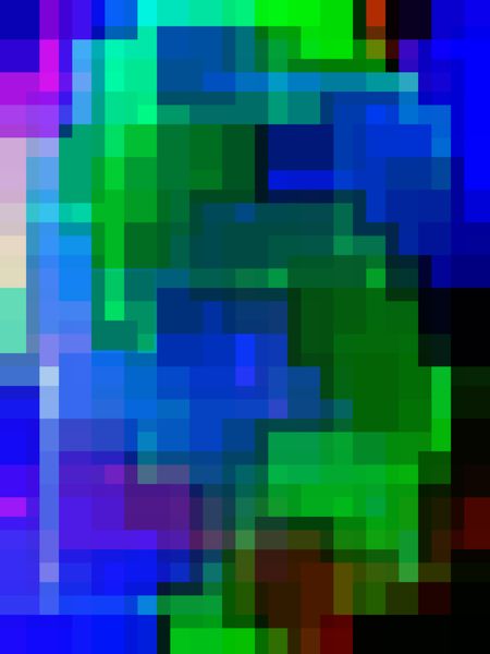 Complex rectilinear multicolored abstract