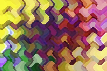 Wavy multicolored kaleidoscopic abstract