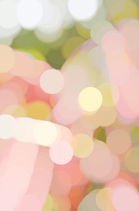 Abstract illustration of overlapping pastel lights in soft focus