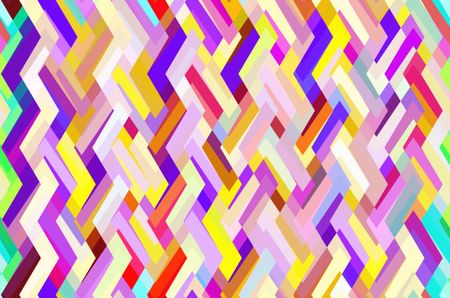 Bright multicolored abstract eye candy of zigzagging polygons with kaleidoscopic effect
