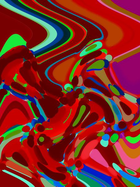 Multicolored abstract tornado