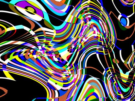 Abstract interaction of multicolored wormholes colliding in outer space