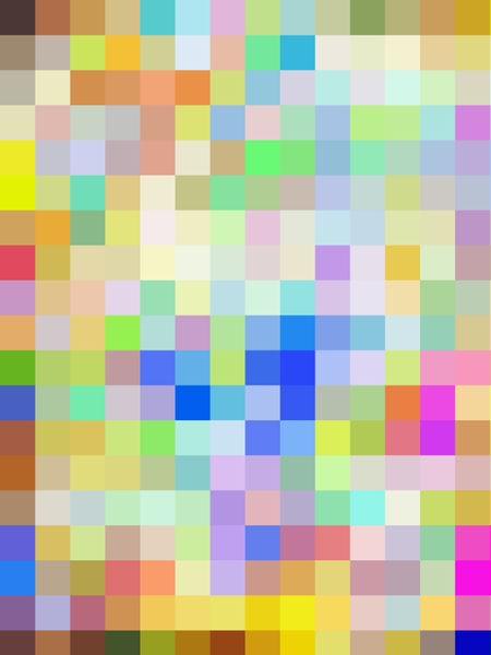 Simple mosaic of multiple colors