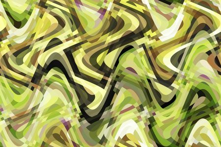 Varicolored abstract of sine waves crisscrossing vertically and horizontally for kaleidoscopic effect of sinuous entanglement