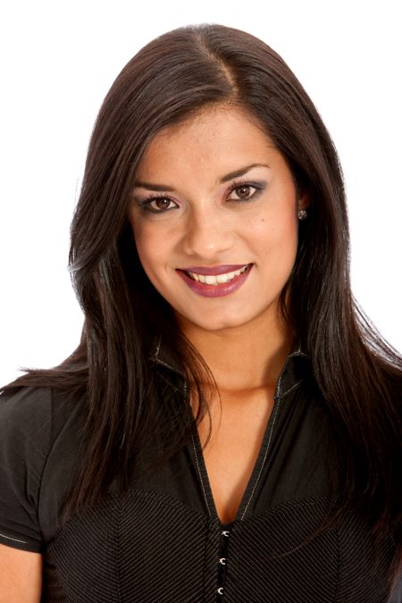 business woman isolated over a white background