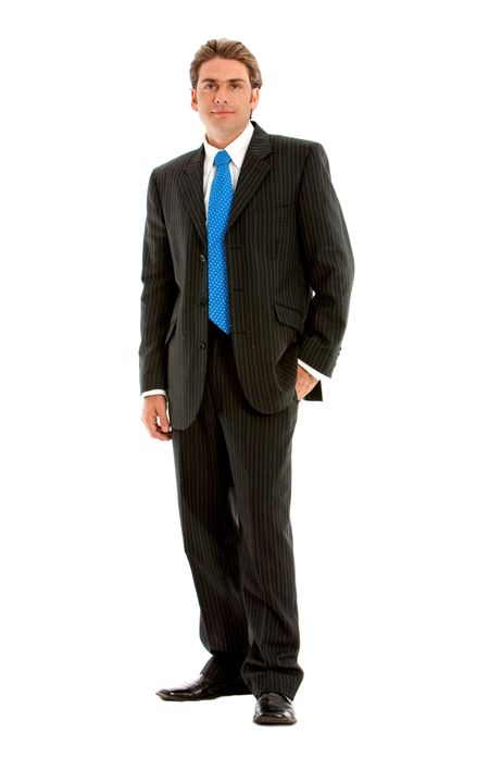 Fullbody businessman isolated over a white background