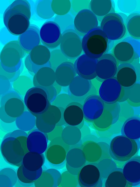 Abstract of overlapping colored circles for decoration and background