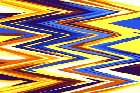 Multicolored zigzag abstract
