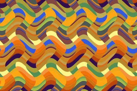 Varicolored abstract of striped undulating waves for decoration and background