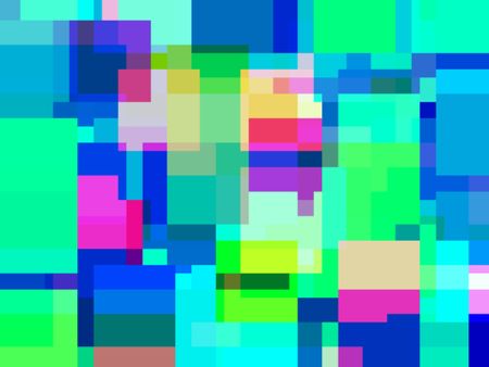 Abstract multicolored illustration of geometric non-formalism