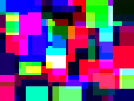 Multicolored blocky abstract for themes of diversity and interconnectedness